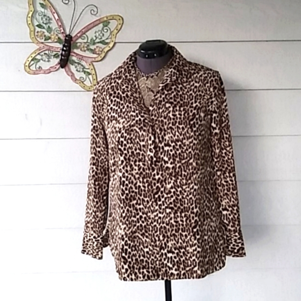 Leopard print blouse